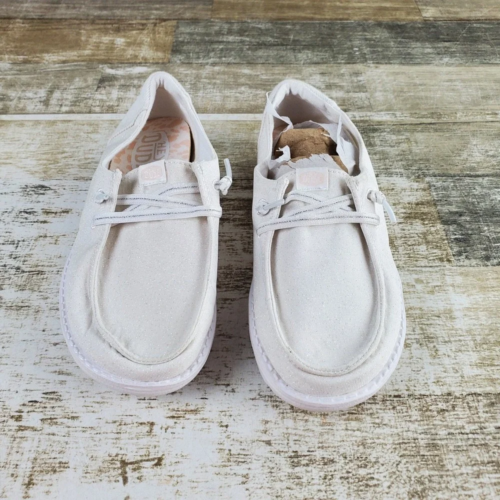Hey Dude Youth Wally Kids Slip On Loafer Shoes Sz 13 C13 Shimmer